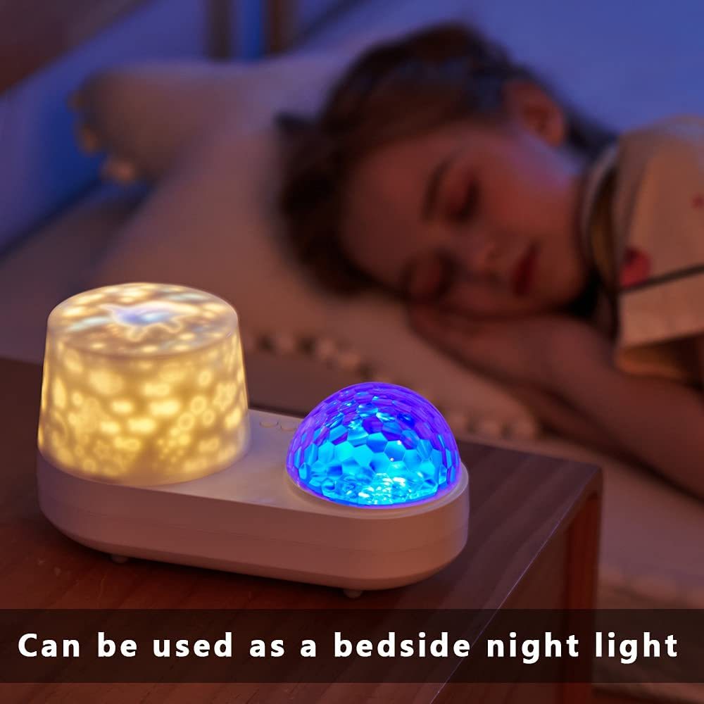 مصباح عرض موسيقى دوار LED على شكل نجمة المحيط ثلاثية الأبعاد من جيبسوفيلا