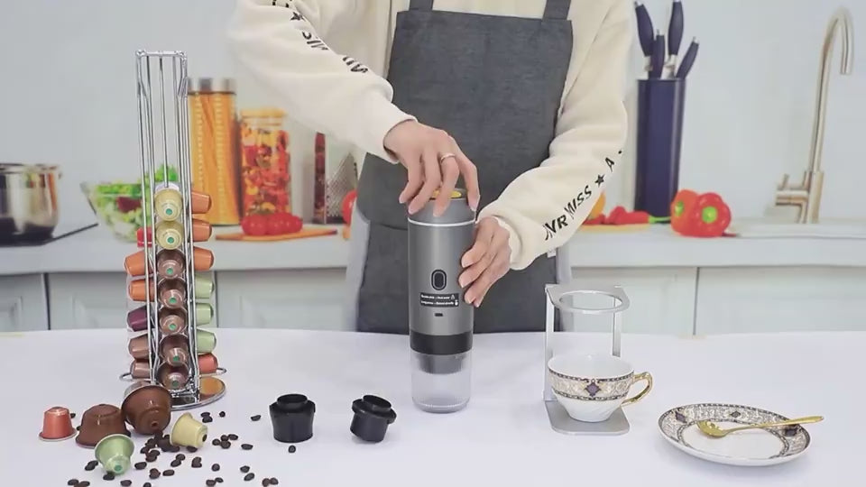 Electric Grinder Coffee Travel Handy 3 In1 Espresso Portable Coffee Espresso Maker Machine Cafe Portable Capsule Coffee Machine Kitchen Gadgets